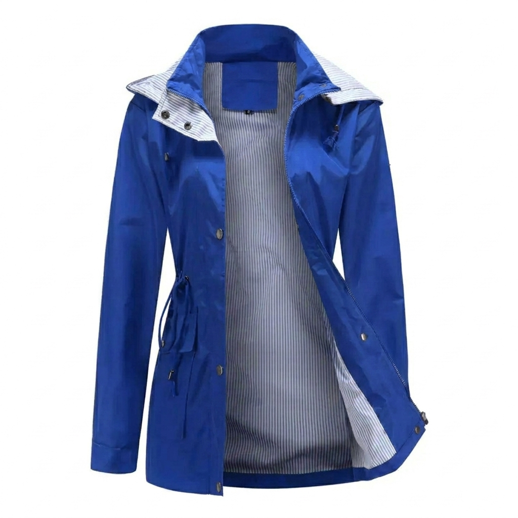Leonora Blackthorn | Water-Resistant Hooded Rain Jacket For Women