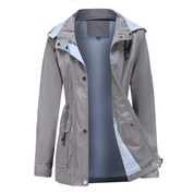 Leonora Blackthorn | Water-Resistant Hooded Rain Jacket For Women