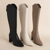 Elspeth Wyndmore | Knee-High Block Heel Boots For Women