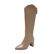Elspeth Wyndmore | Knee-High Block Heel Boots For Women