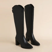 Elspeth Wyndmore | Knee-High Block Heel Boots For Women