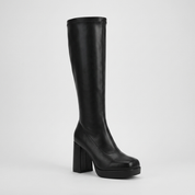 Miriam Foxbourne | Knee-High Platform Block Heel Boot For Women