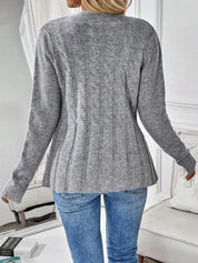 Diana Wrenthorpe | Cable Knit Button-Up Cardigan For Women