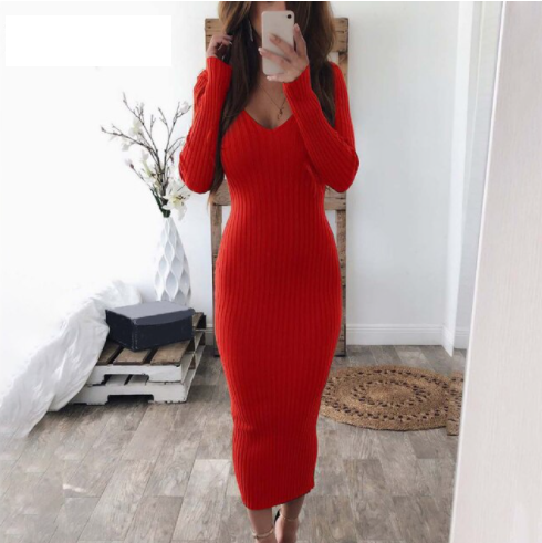 Cassandra Belleview | Off Shoulder Ribbed Knit Midi Dress For Women