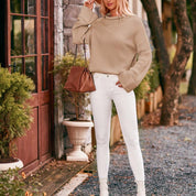 Helena Cromwell | Oversized Turtleneck Knit Sweater For Women