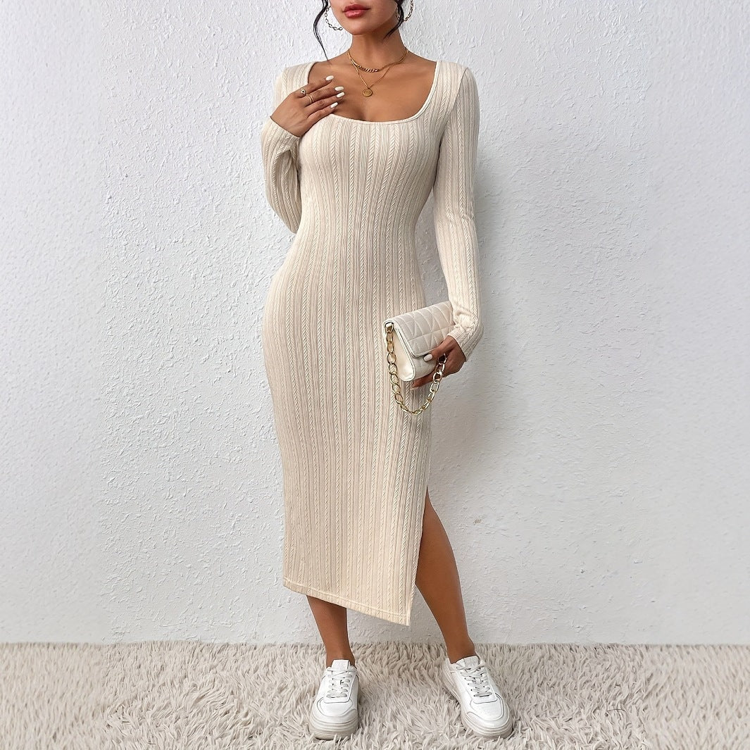 Seraphina Coldwell | Long Sleeve Bodycon Midi Dress For Women