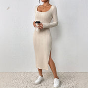 Seraphina Coldwell | Long Sleeve Bodycon Midi Dress For Women