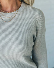 Beatrice Langholm | Waffle Knit Long Sleeve Jumper For Women