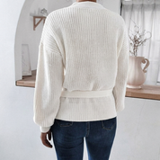 Harriet Colville | Wrap Front Knit Sweater For Women