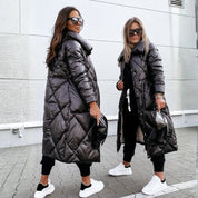 Natalie Crowford | Long Quilted Puffer Coat For Women