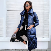 Natalie Crowford | Long Quilted Puffer Coat For Women