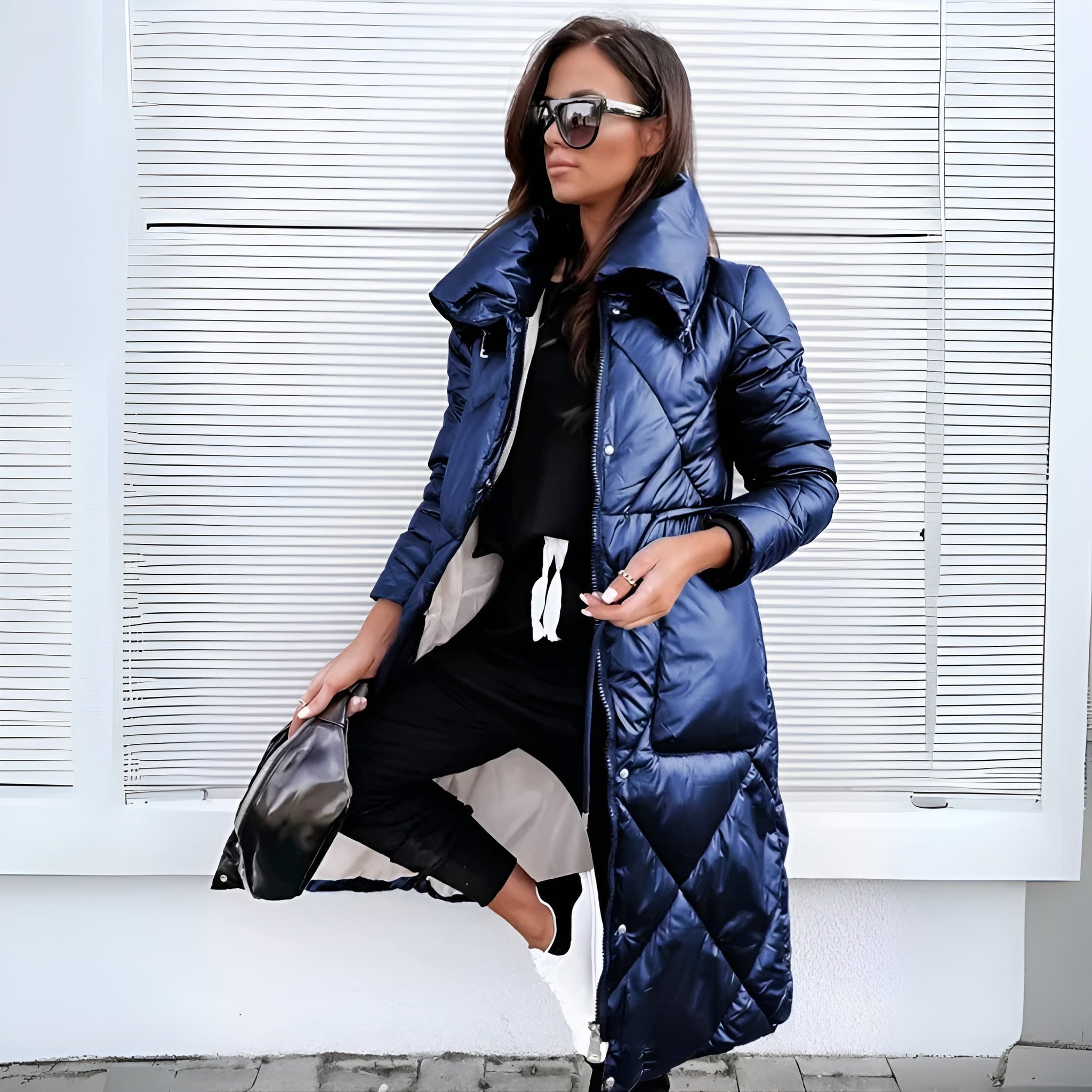 Natalie Crowford | Long Quilted Puffer Coat For Women