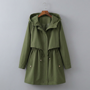 Beatrice Wyndham | Hooded Drawstring Trench Coat For Women