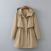 Beatrice Wyndham | Hooded Drawstring Trench Coat For Women