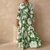 Genevieve Larmont | Tie-Dye Long Sleeve Maxi Dress For Women