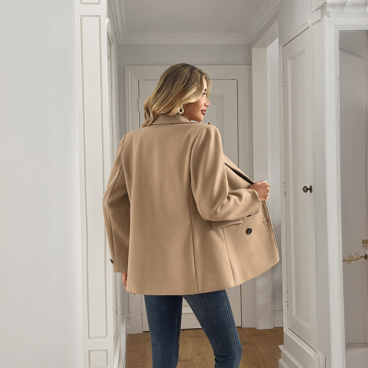 Pauline Merriweather | Oversized Double-Breasted Blazer For Women
