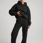 Loretta Canfield | Oversized Hoodie Tracksuit Two-Piece Set For Women
