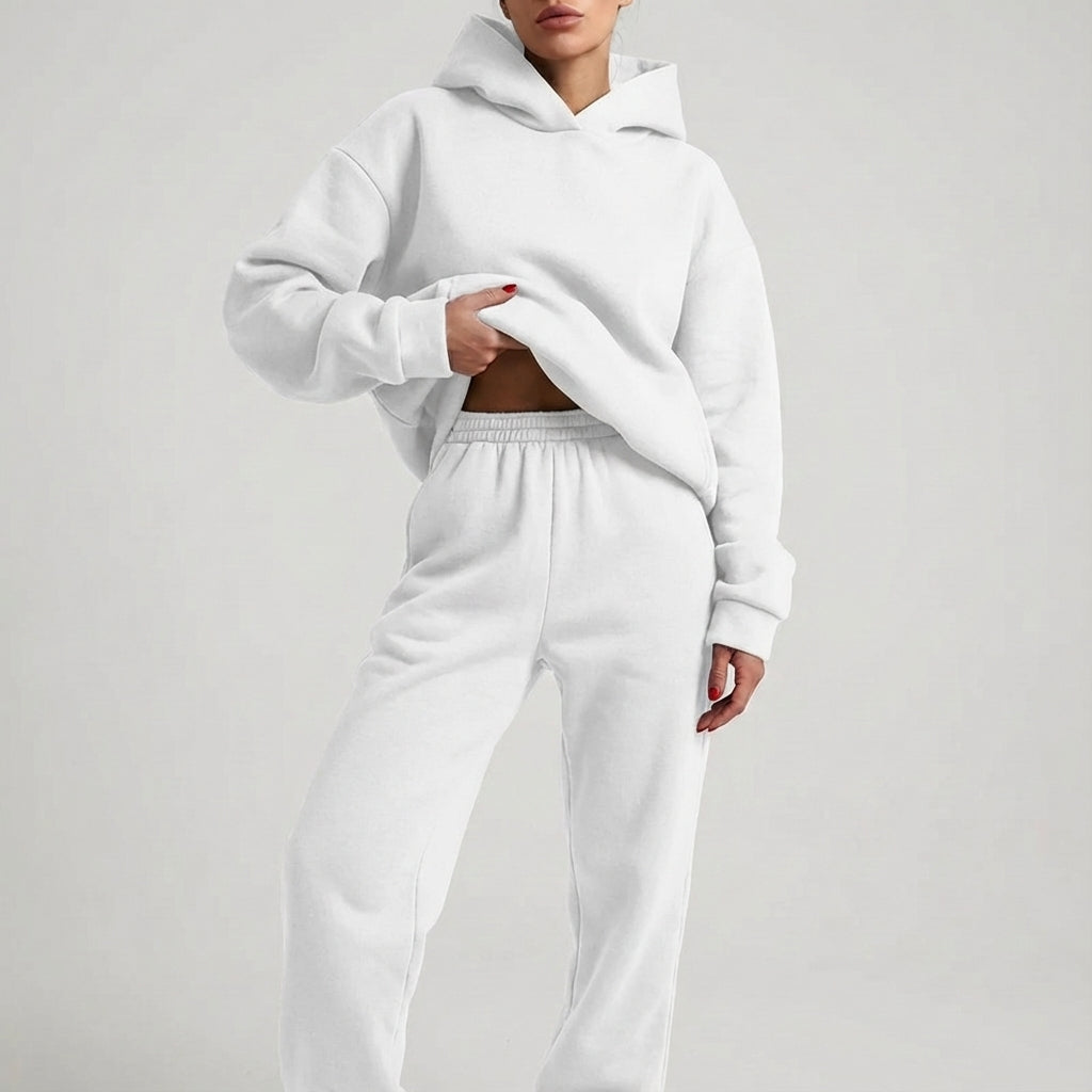 Loretta Canfield | Oversized Hoodie Tracksuit Two-Piece Set For Women