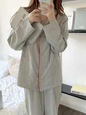 Rosanne Clifford | Striped Long Sleeve Pyjama Set For Women