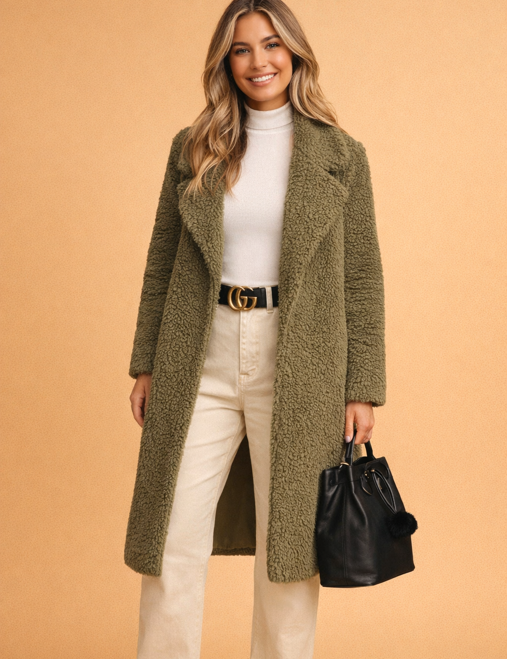 Aurelia Dunstwood | Longline Teddy Coat For Women