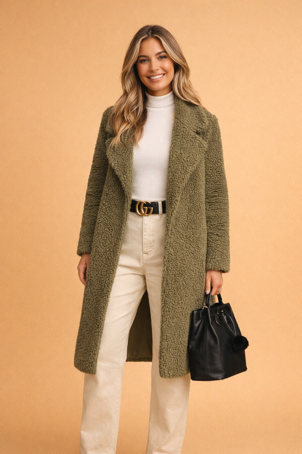Aurelia Dunstwood | Longline Teddy Coat For Women