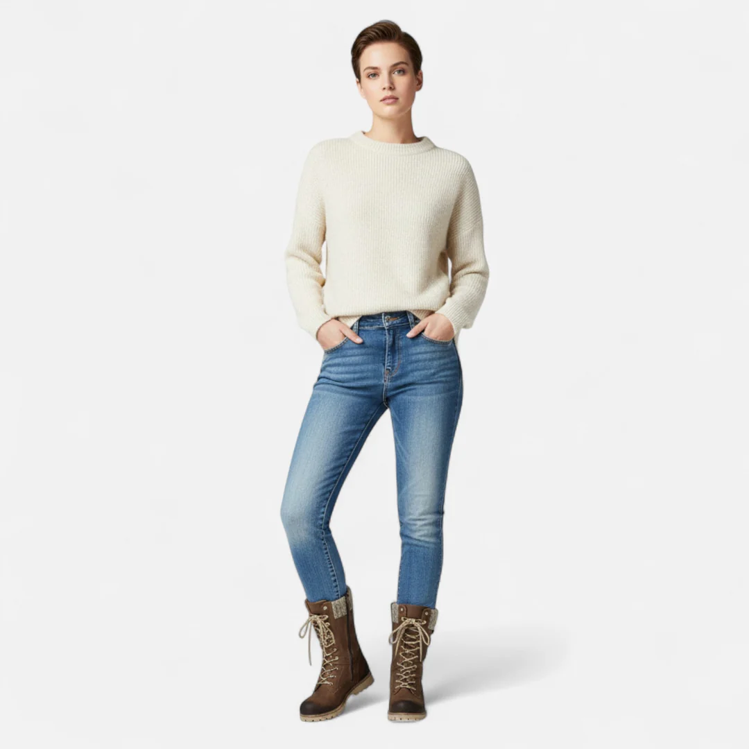 Harriet Snowfield | Knee-High Lace-Up Snow Boots For Women