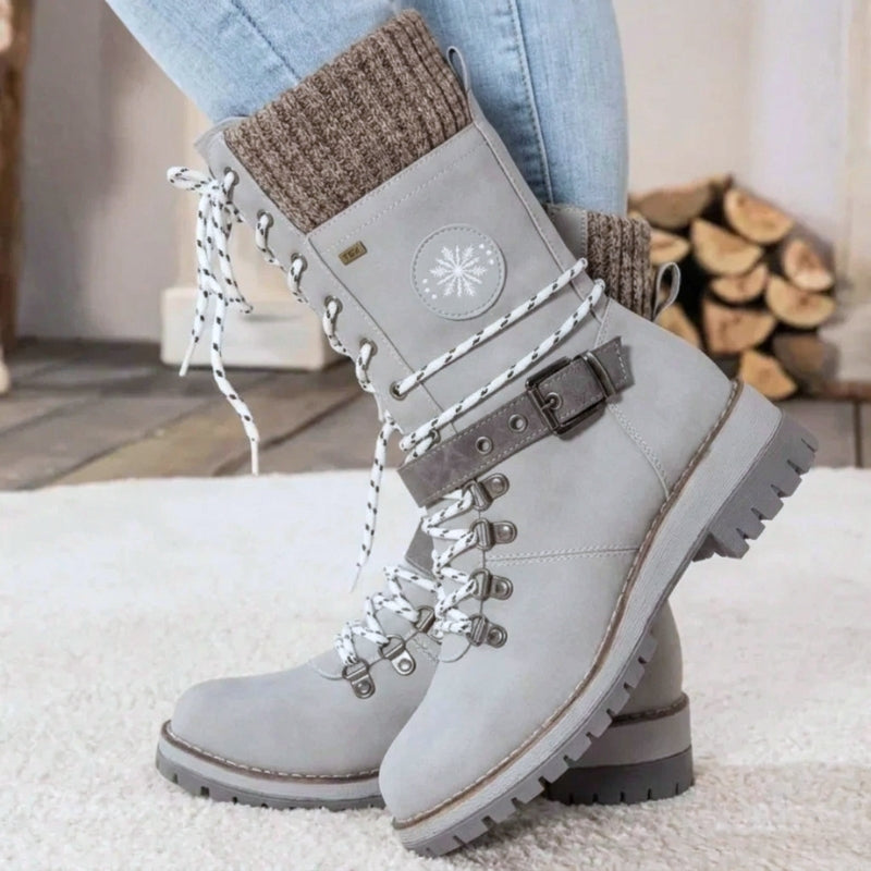 Elspeth Caldmore | Lace-Up Ankle Snow Boots For Women