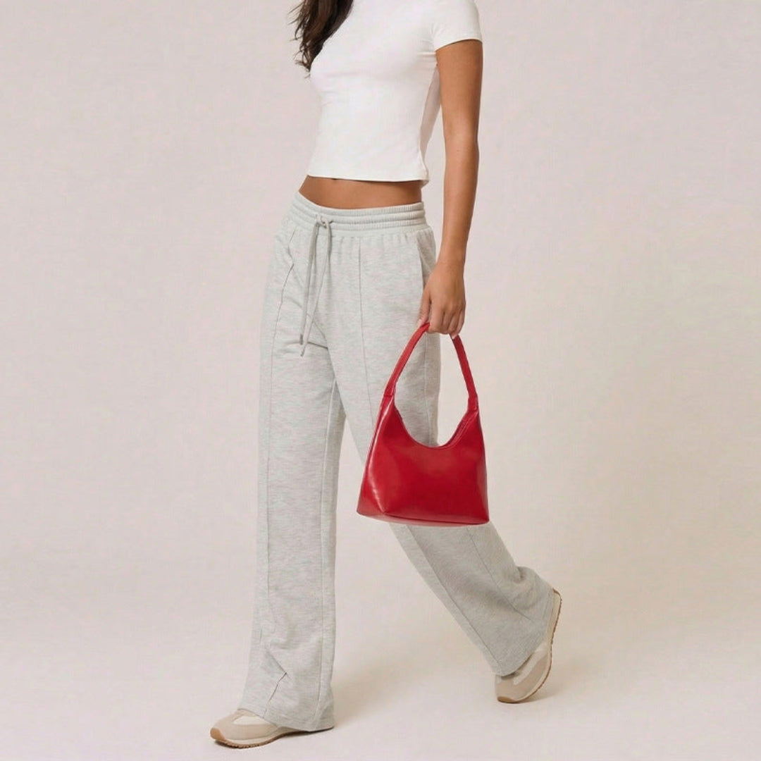 Tamsin Holroyd | High Waist Wide Leg Sweatpants For Women
