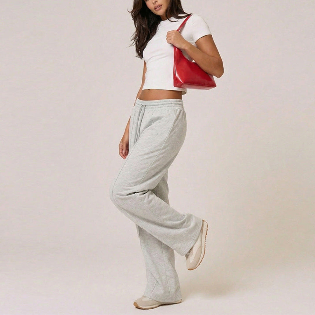 Tamsin Holroyd | High Waist Wide Leg Sweatpants For Women