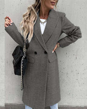 Blanche Kensworthy | Double Breasted Longline Overcoat For Women