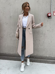 Blanche Kensworthy | Double Breasted Longline Overcoat For Women