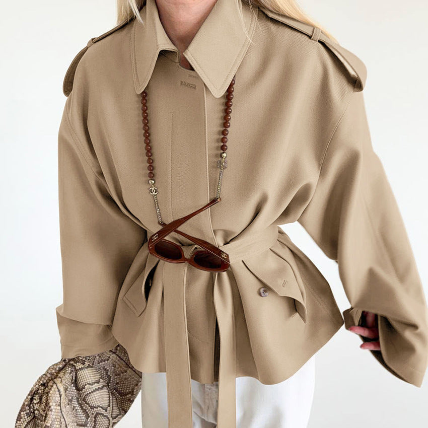 Diana Forsythe | Belted Oversized Trench Coat For Women