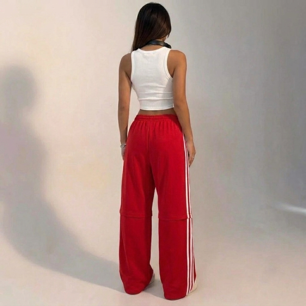 Scarlett Beauvale | Wide Leg Trackpants with Side Stripes For Women