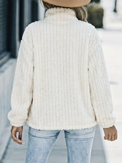 Rosette Dunleavy | Fluffy Teddy Button-Up Jacket For Women