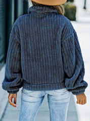 Rosette Dunleavy | Fluffy Teddy Button-Up Jacket For Women