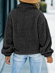 Rosette Dunleavy | Fluffy Teddy Button-Up Jacket For Women