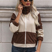 Rosalind Ashford | Two-Tone Fleece Zip Jacket For Women