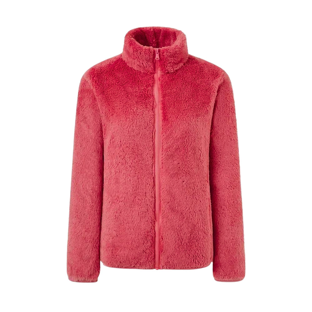 Miriam Caldwell | Fluffy Zip-Up Fleece Jacket For Women